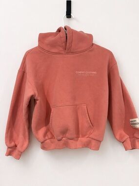 Comfrt kids Hoodie and sweatpants set.  Viral hoodie.  A pink coral color